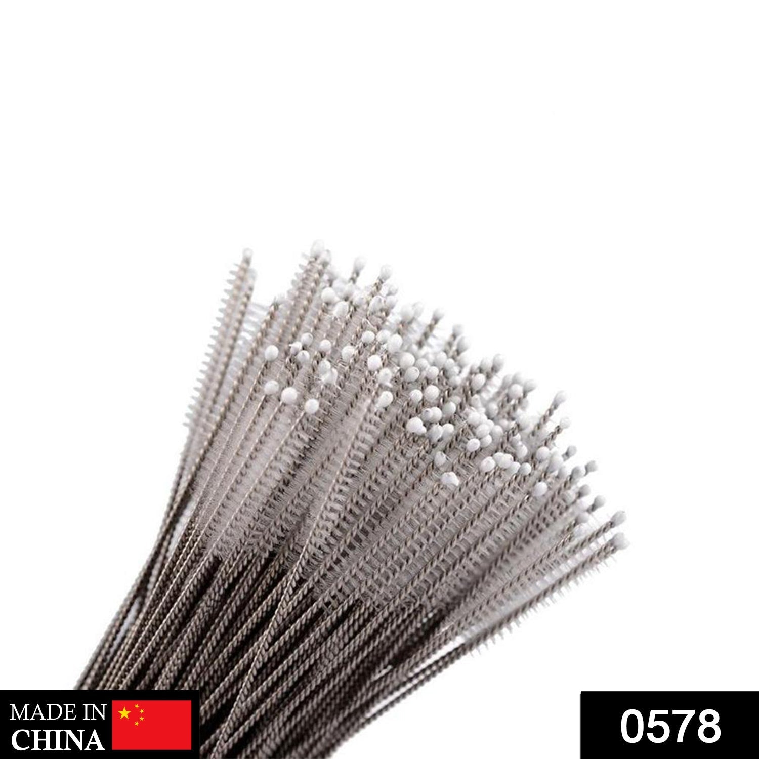 Brush for cleaning stainless steel straws Brush for cleaning stainless steel straws